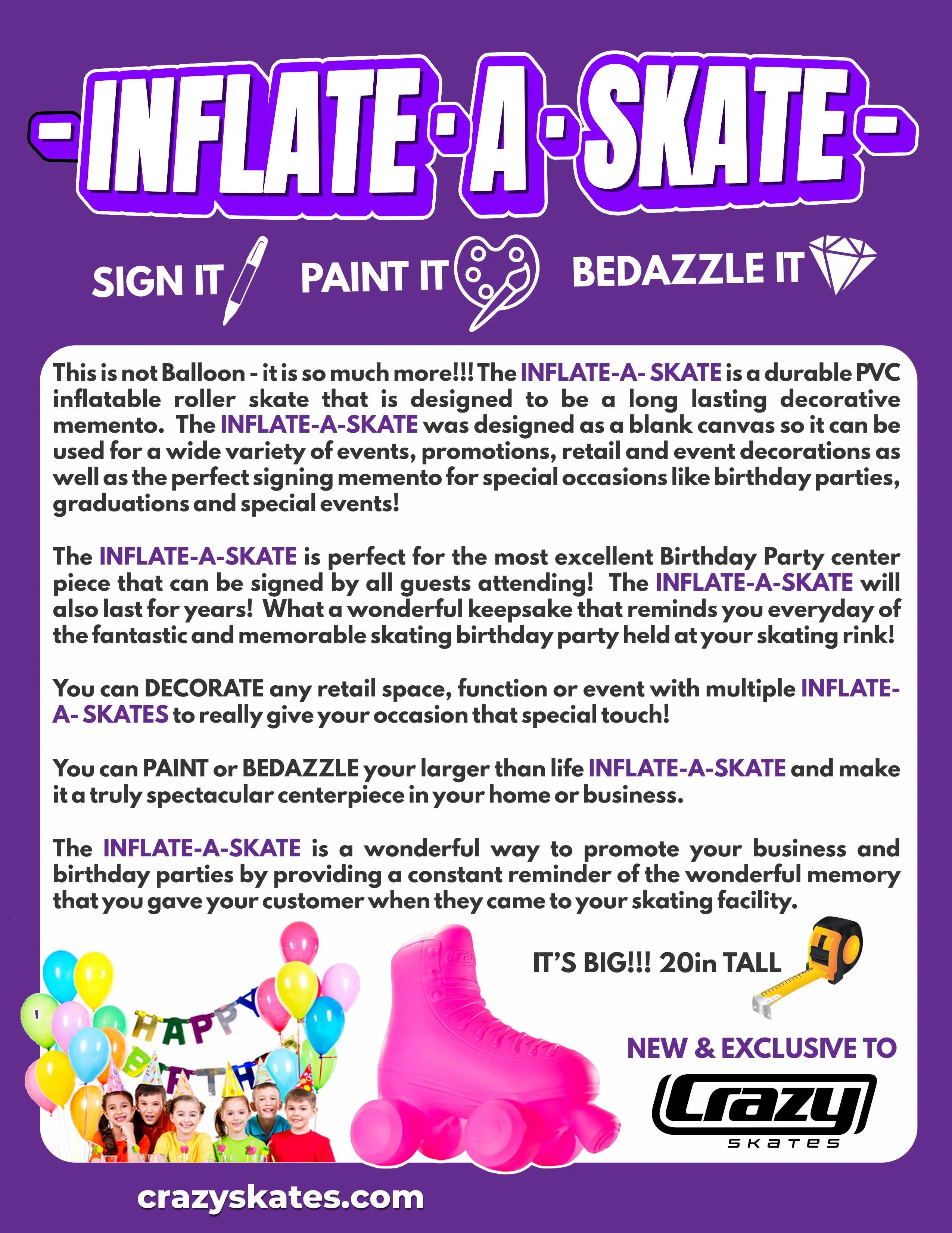 INFLATE-A-SKATE Blue | PRE-ORDER