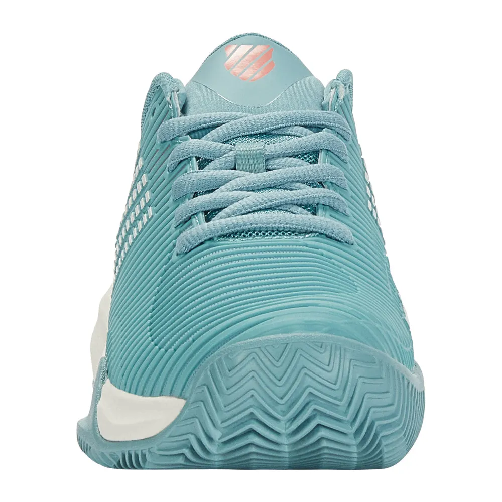 K-Swiss Hypercourt Supreme HB Tennis Shoes (Ladies) - Nile Blue/Blanc/Desert Flower