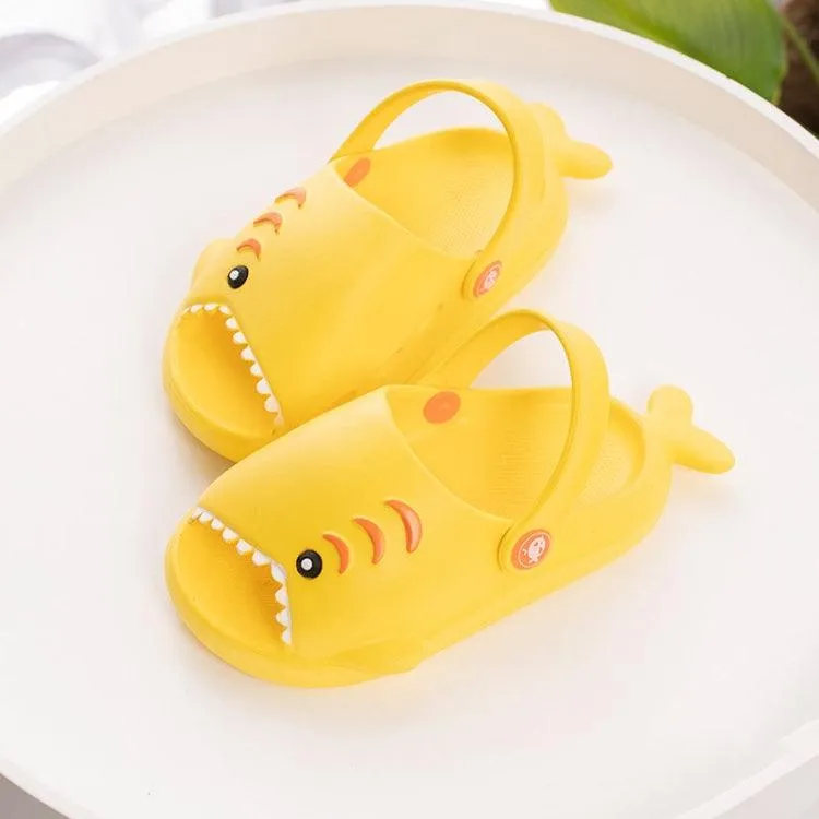 Kids' EVA Shark Slip-On Slippers with Adjustable Straps