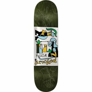 Krooked Knox Grenadier 8.28" Green Skateboard Deck