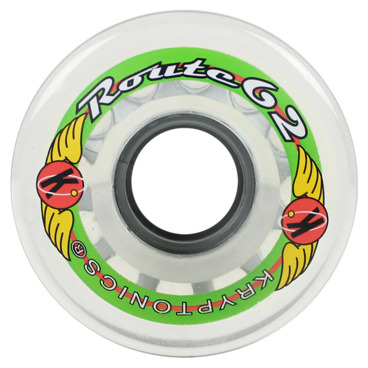 KRYPTONICS ROUTE 62MM 78A Clear - Rollerskate or Cruiser Wheels - 4 Pack - Super Sale