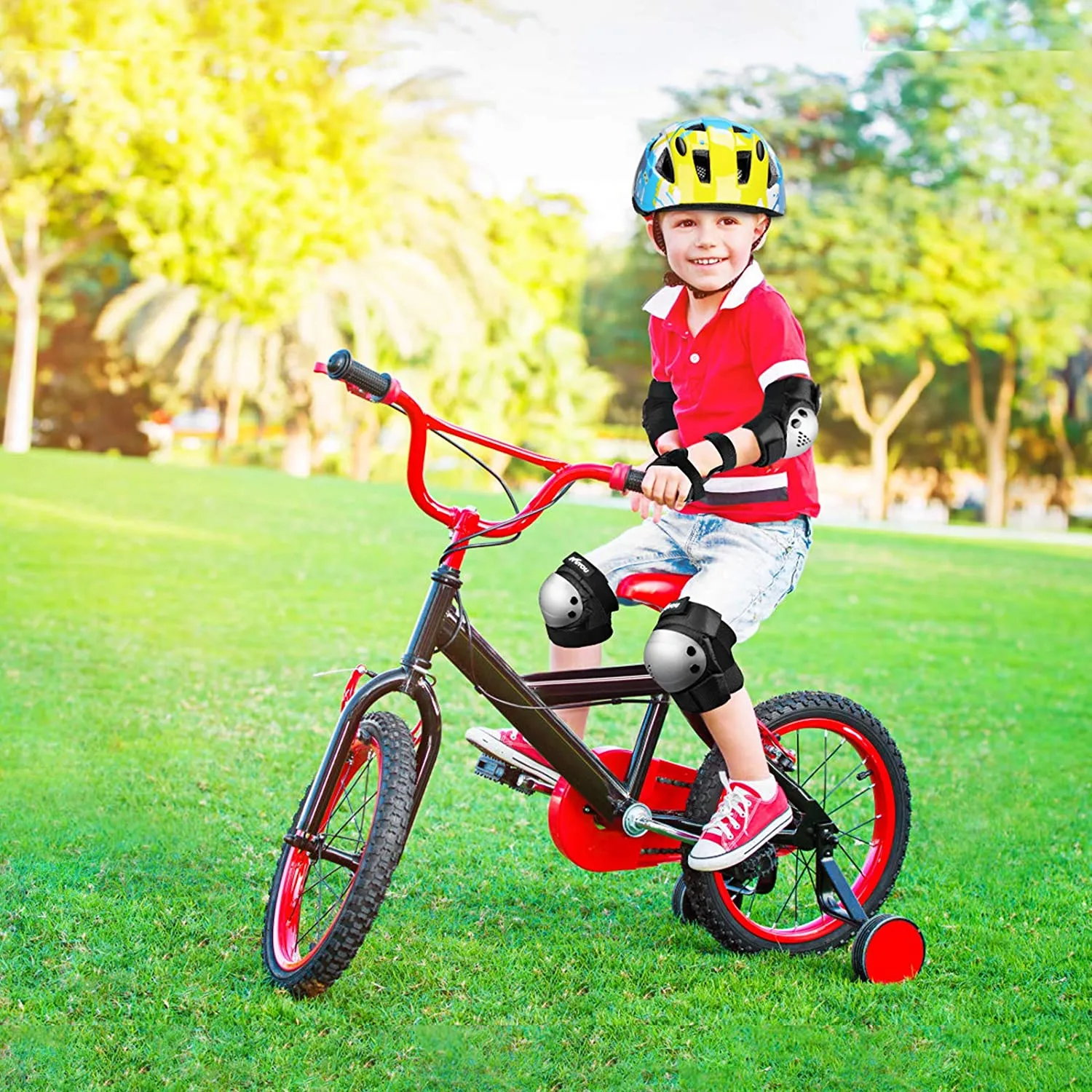 KUYOU Bike Cycling Skating Scooter Helmets for Kids