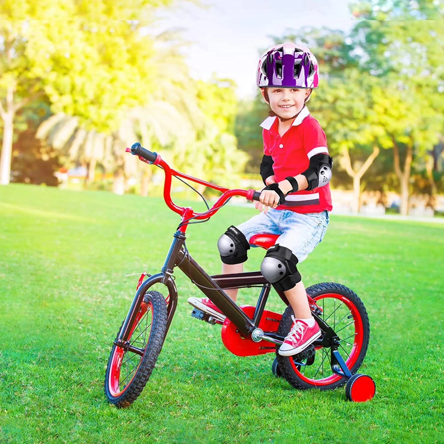 KUYOU Bike Cycling Skating Scooter Helmets for Kids