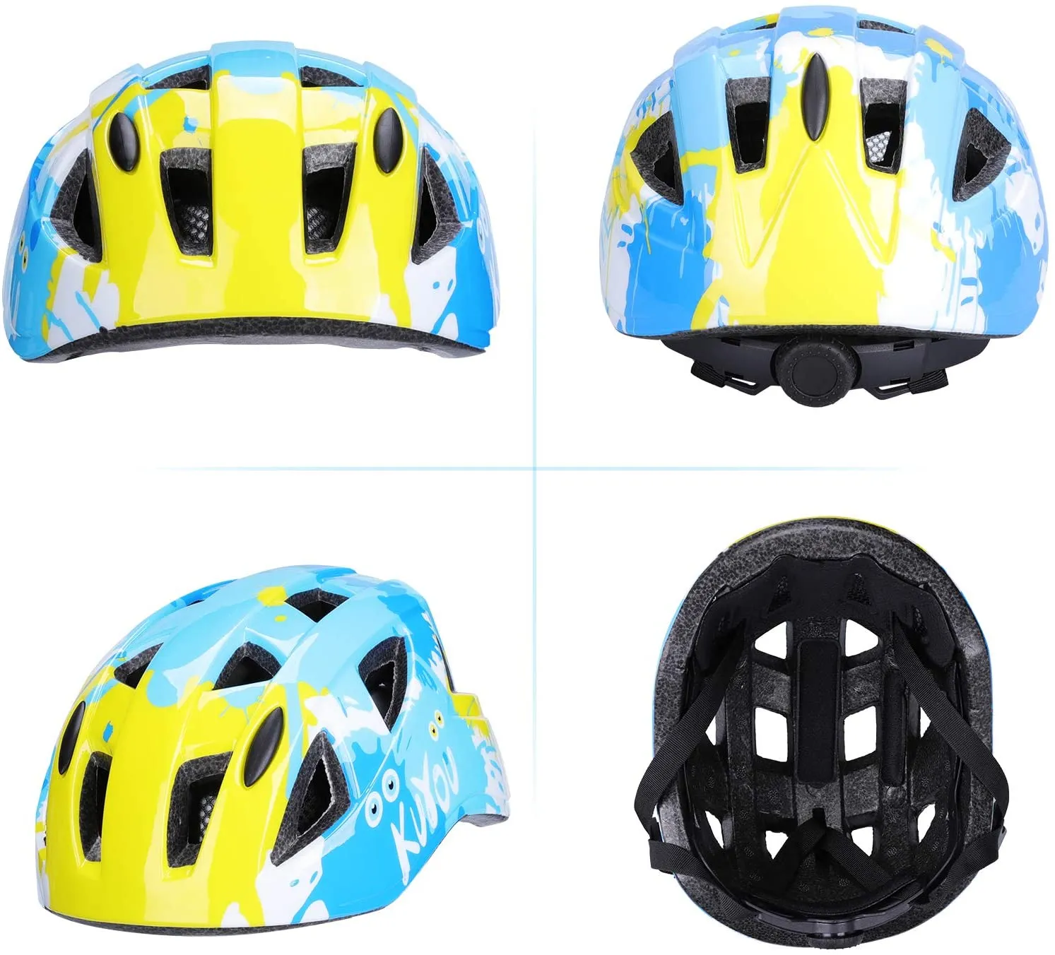 KUYOU Bike Cycling Skating Scooter Helmets for Kids