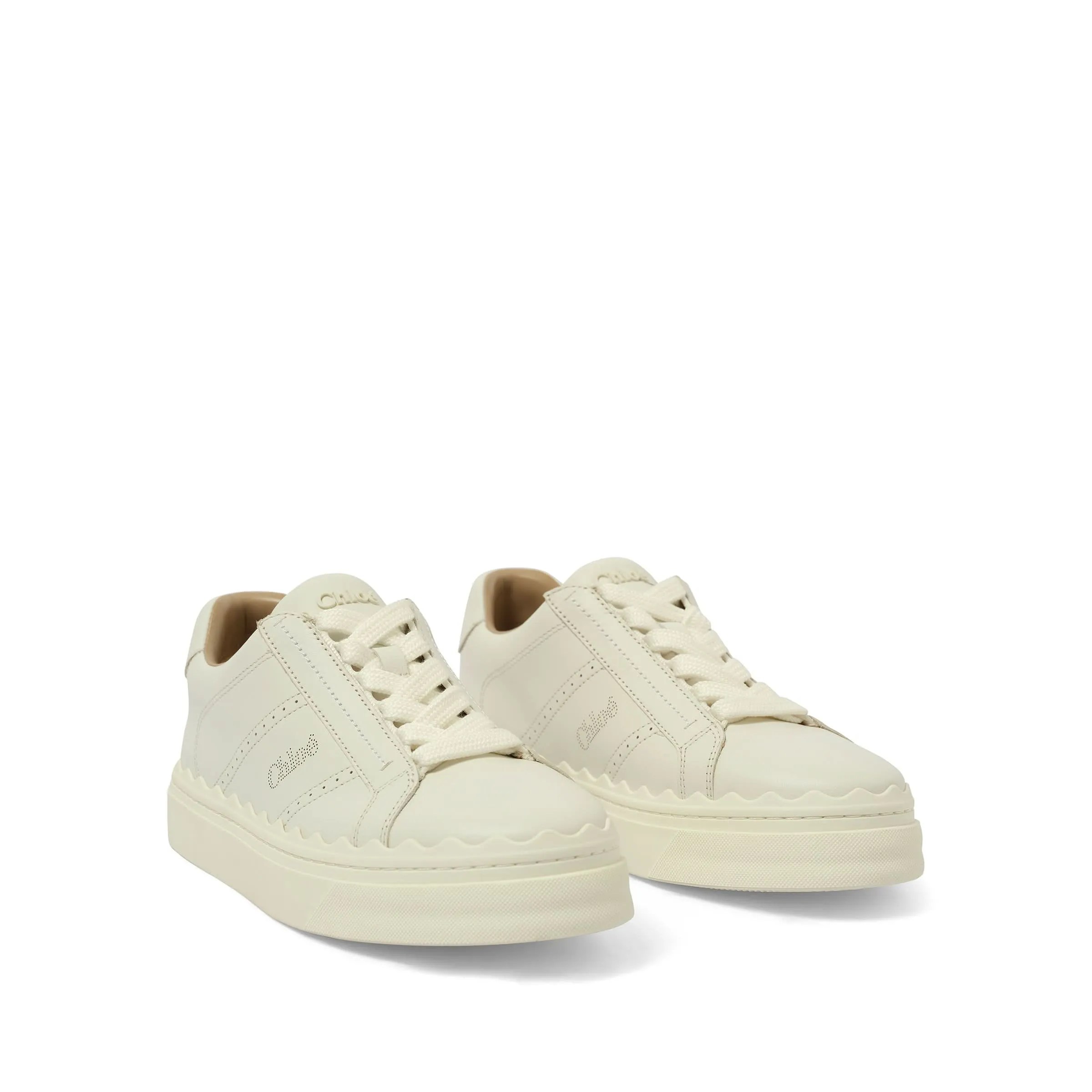 Lauren Leather Sneaker in White