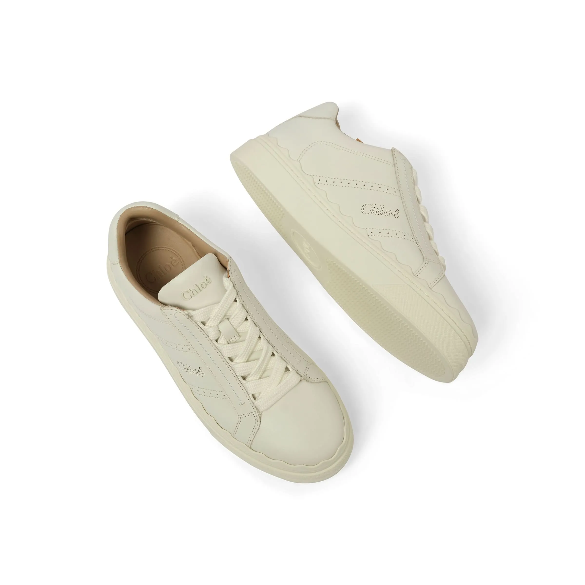 Lauren Leather Sneaker in White