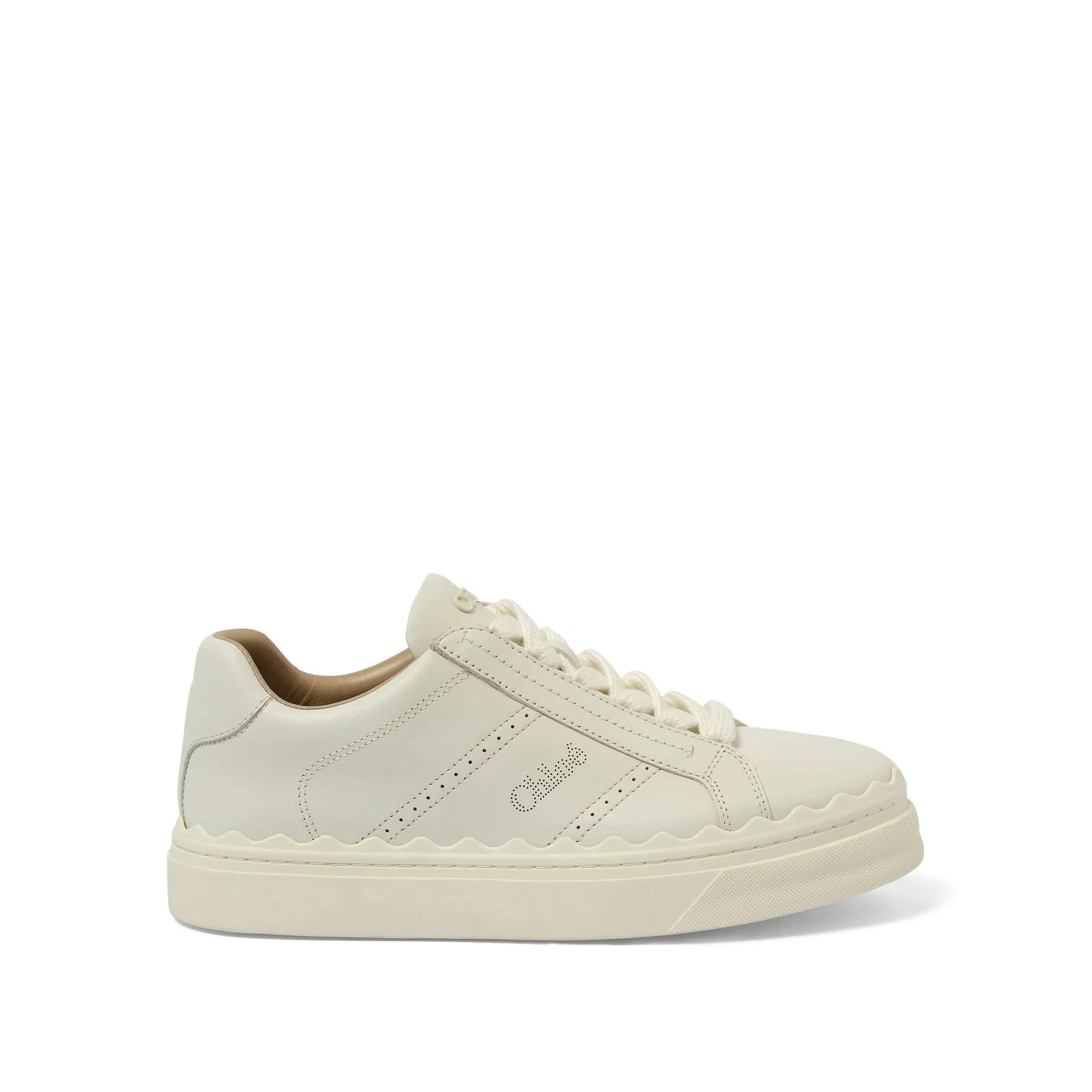 Lauren Leather Sneaker in White