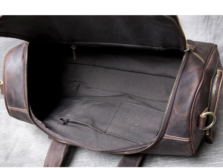 Leather Duffle Bag, Large Travel Bag, Leather Weekend Duffle Bag, Holdall Bag