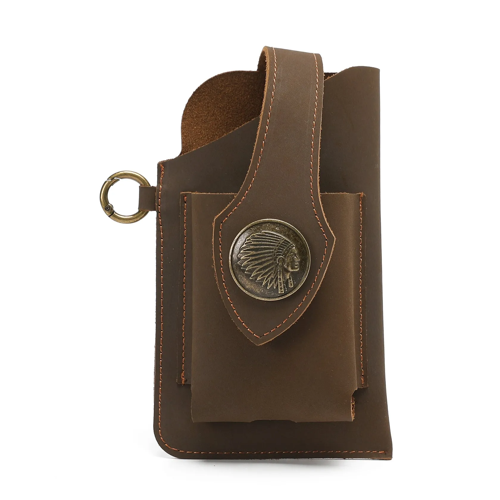 Leather Phone Belt Bag With Leather Belt | Brodtica.com