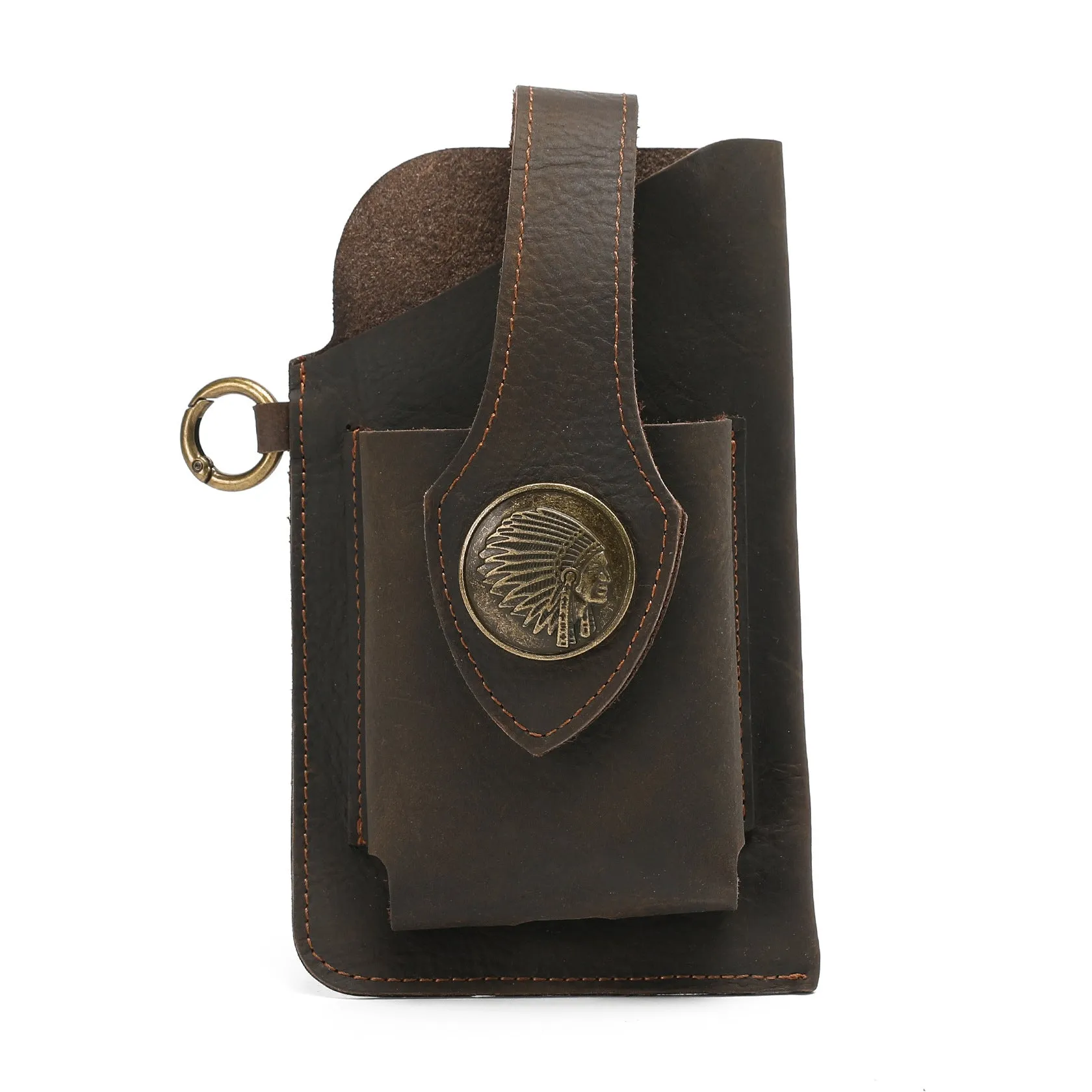 Leather Phone Belt Bag With Leather Belt | Brodtica.com