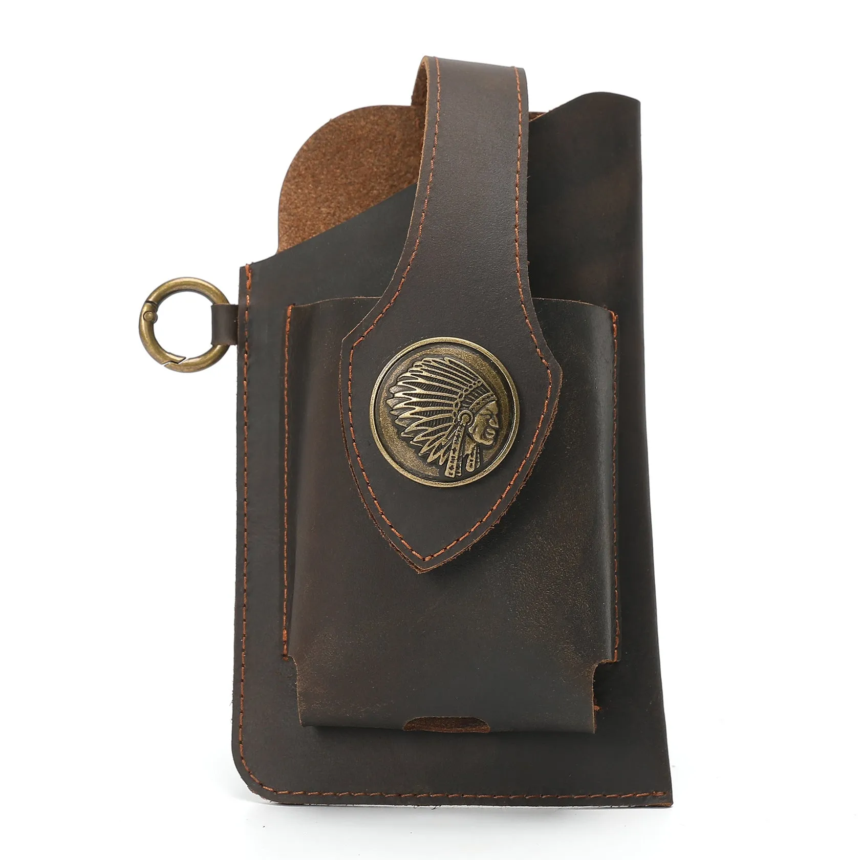 Leather Phone Belt Bag With Leather Belt | Brodtica.com