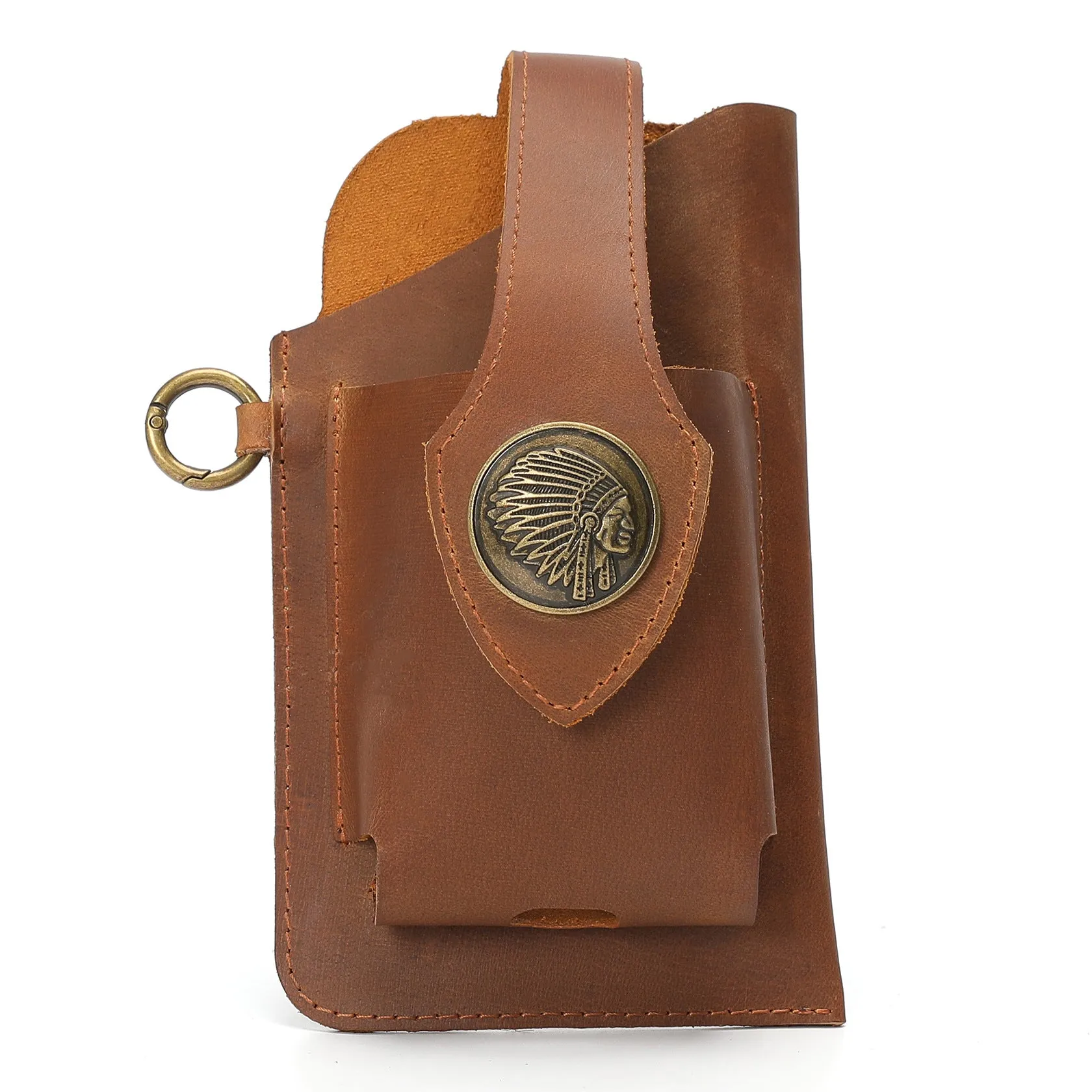 Leather Phone Belt Bag With Leather Belt | Brodtica.com