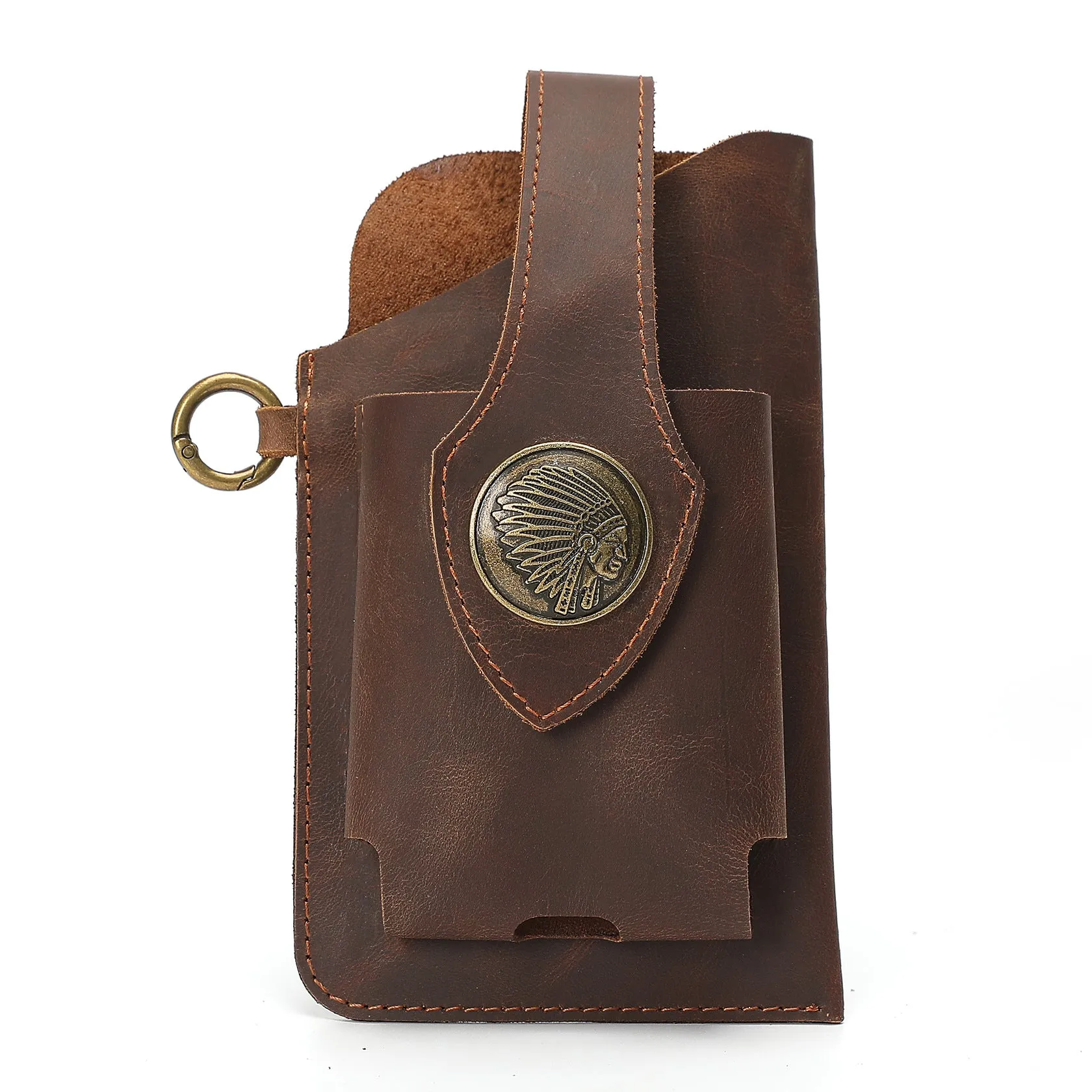 Leather Phone Belt Bag With Leather Belt | Brodtica.com