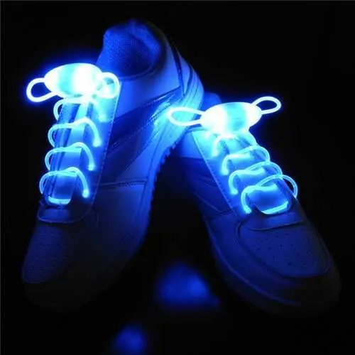 LED Shoelace Night Running Light Up Safety Shoestring Multicolor Luminous Shoelace