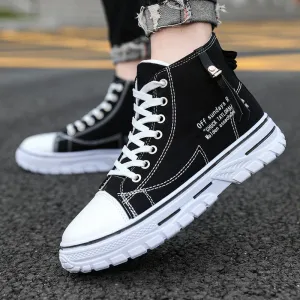 🔥Limited Time Offer 49% OFF🔥Men's High Top Street Personality Sports Breathable Canvas Shoes