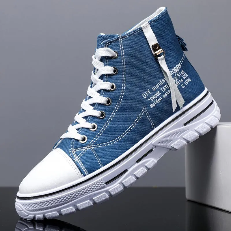 🔥Limited Time Offer 49% OFF🔥Men's High Top Street Personality Sports Breathable Canvas Shoes