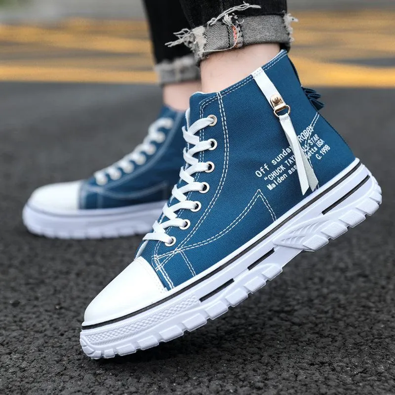 🔥Limited Time Offer 49% OFF🔥Men's High Top Street Personality Sports Breathable Canvas Shoes