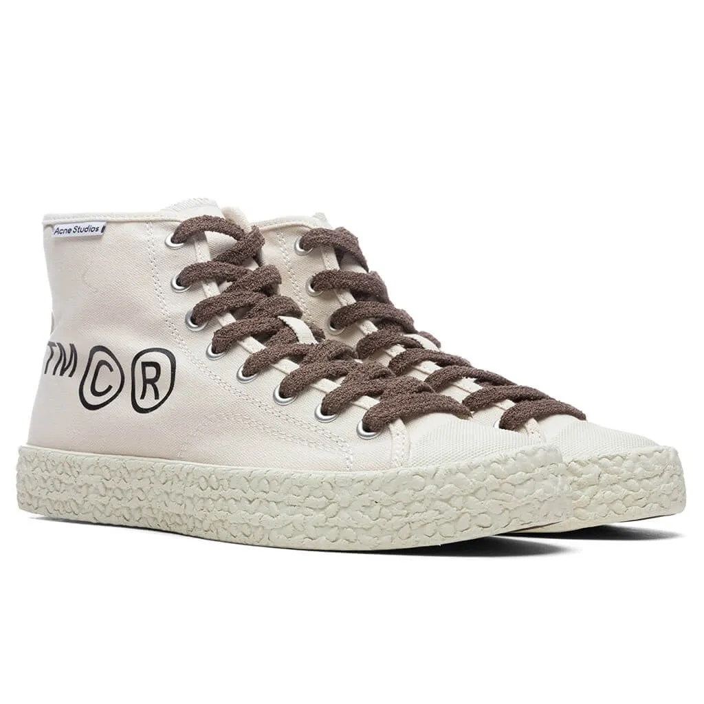 LOGO PRINT LACE-UP SNEAKERS