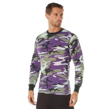 Long Sleeve Colored Camo T-Shirt