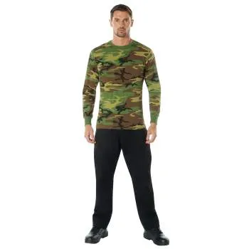 Long Sleeve Colored Camo T-Shirt