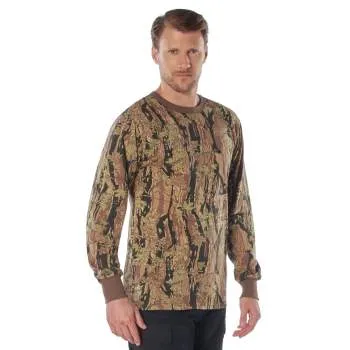 Long Sleeve Colored Camo T-Shirt