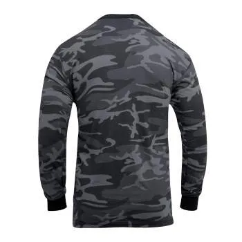 Long Sleeve Colored Camo T-Shirt