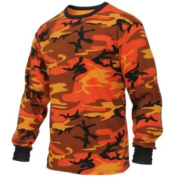 Long Sleeve Colored Camo T-Shirt