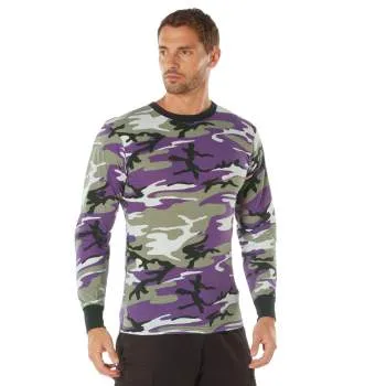 Long Sleeve Colored Camo T-Shirt