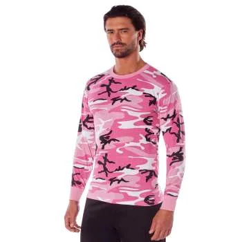 Long Sleeve Colored Camo T-Shirt