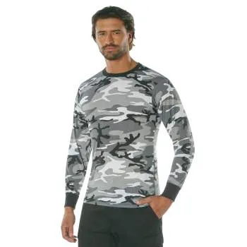 Long Sleeve Colored Camo T-Shirt