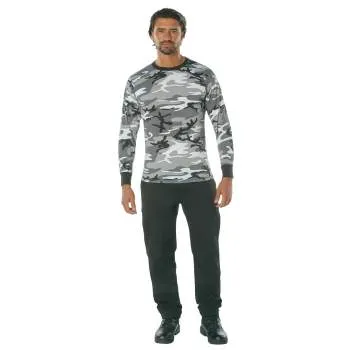 Long Sleeve Colored Camo T-Shirt