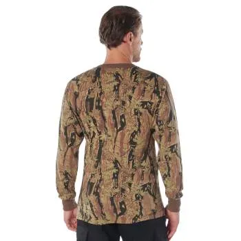 Long Sleeve Colored Camo T-Shirt