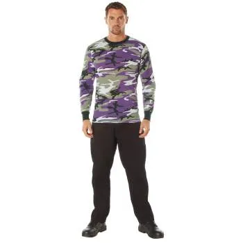 Long Sleeve Colored Camo T-Shirt