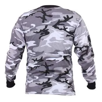 Long Sleeve Colored Camo T-Shirt