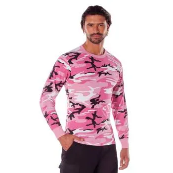 Long Sleeve Colored Camo T-Shirt