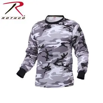 Long Sleeve Colored Camo T-Shirt