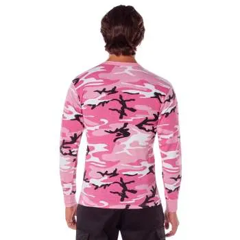 Long Sleeve Colored Camo T-Shirt