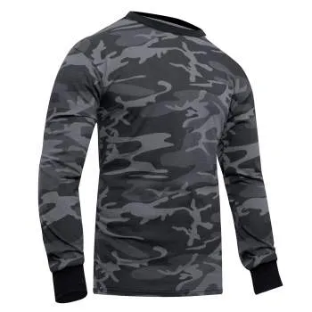 Long Sleeve Colored Camo T-Shirt