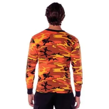 Long Sleeve Colored Camo T-Shirt