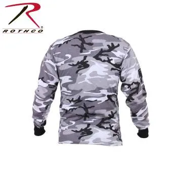 Long Sleeve Colored Camo T-Shirt