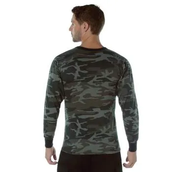 Long Sleeve Colored Camo T-Shirt