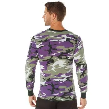 Long Sleeve Colored Camo T-Shirt