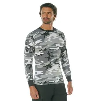 Long Sleeve Colored Camo T-Shirt