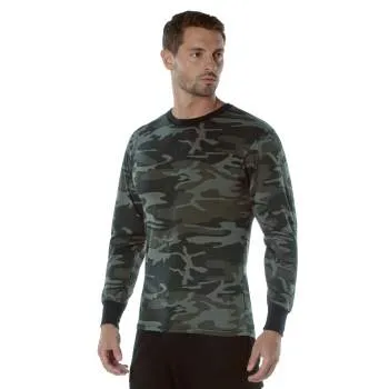 Long Sleeve Colored Camo T-Shirt