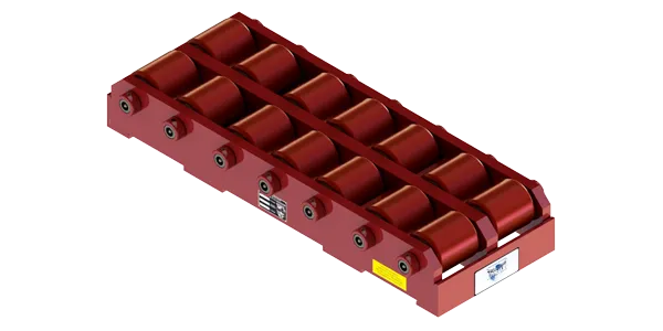 Long Straight Line Skate HTDM-200-P | 55 Ton Capacity - Polyurethane Rollers