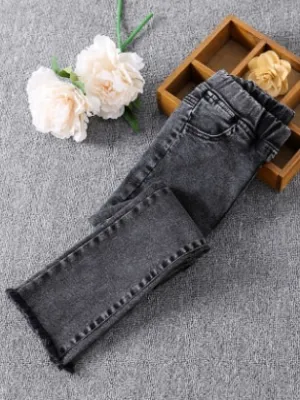 Looking Fabulous Bootcut Frayed Jeans