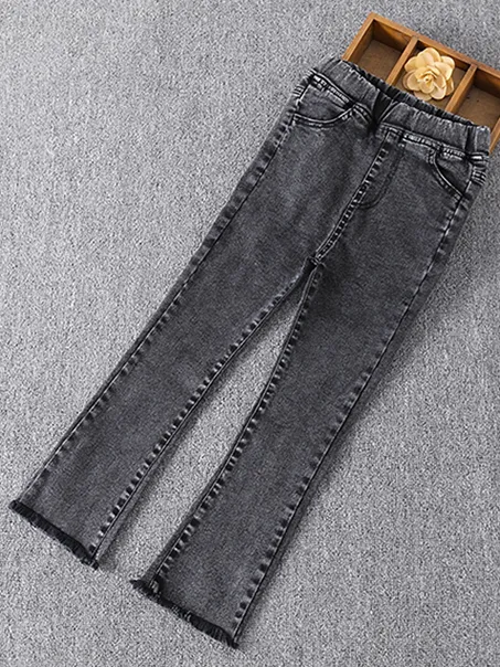 Looking Fabulous Bootcut Frayed Jeans