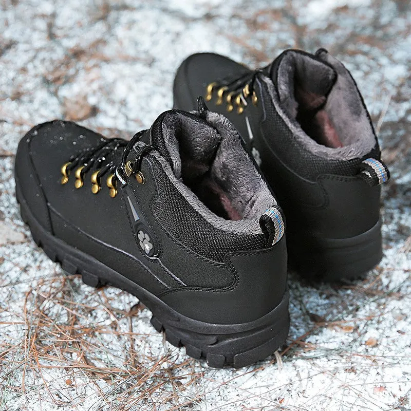 Man's outdoor winter thermal comfortable anti-skid boots