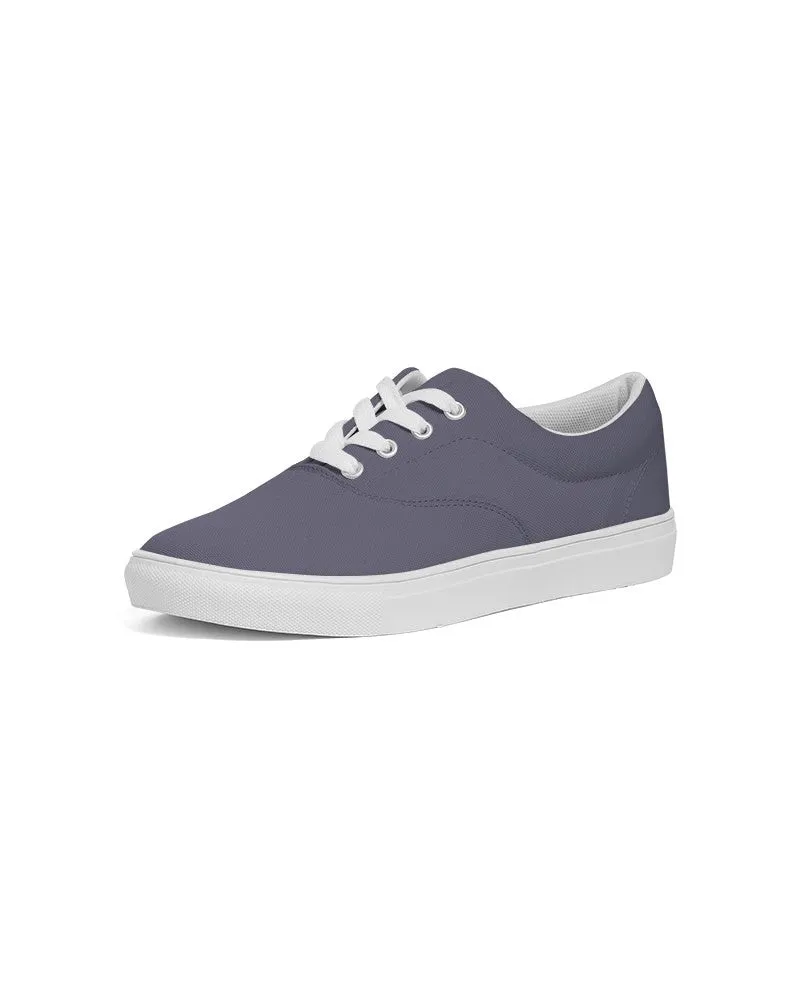 Medium Dark Blue Women's Canvas Sneakers | Women's | Medium Dark Pale Pastel Blue | C30M30Y0K60