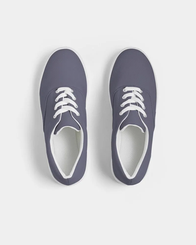 Medium Dark Blue Women's Canvas Sneakers | Women's | Medium Dark Pale Pastel Blue | C30M30Y0K60